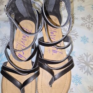 Blowfish Women's Black Strappy Sandals Size 9
